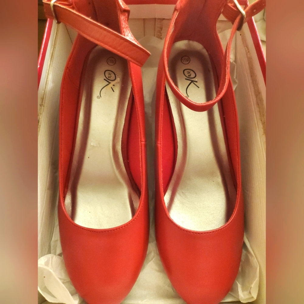 Red Wedge Shoes